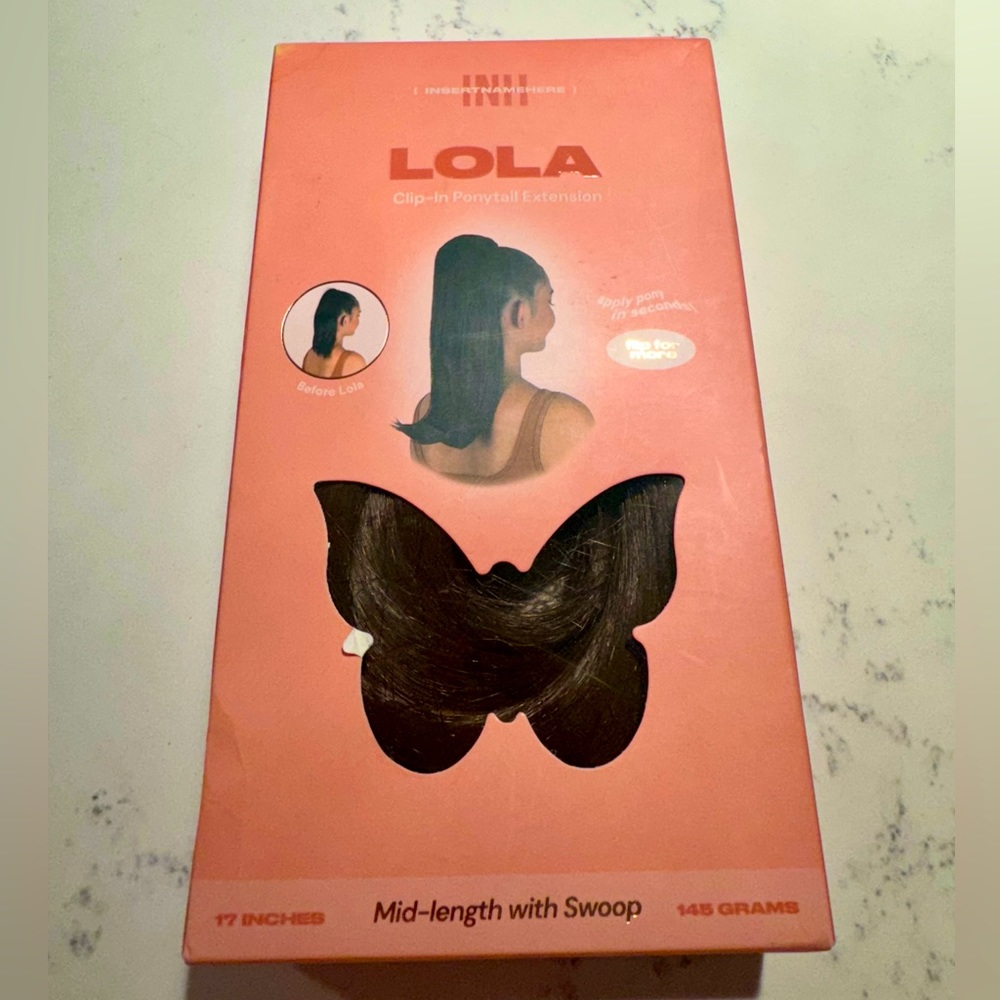 NIB Insert Name Here Lola Pony Hair Extension